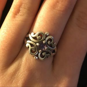 James Avery Purple Amethyst Ring